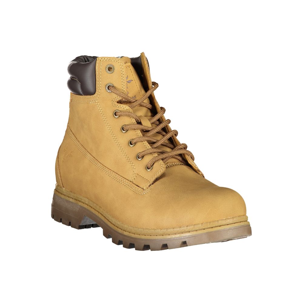 Carrera Vibrant Yellow Lace-Up Fashion Boots - Ginchy