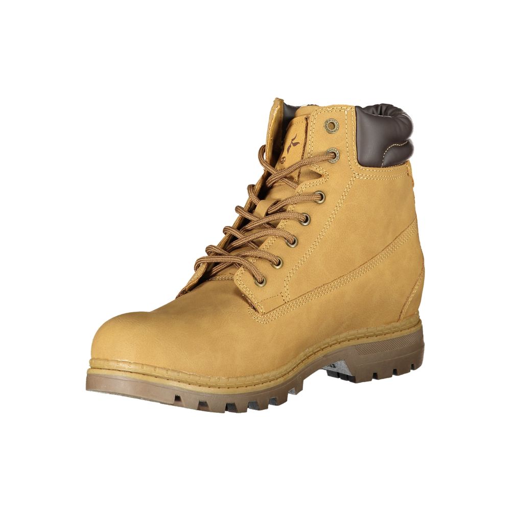 Carrera Vibrant Yellow Lace-Up Fashion Boots - Ginchy