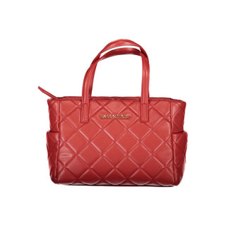 Mario Valentino Recycled Red Handbag with Adjustable Strap