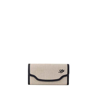 Loro Piana Beige Fabric And Leather Wallet