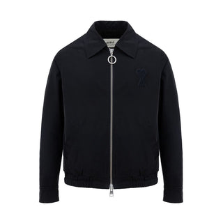 Ami Paris Black Polyester Jackets & Coat