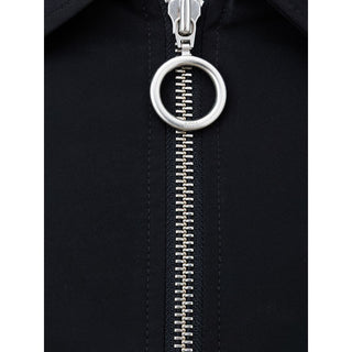 Ami Paris Black Polyester Jackets & Coat