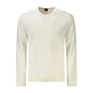 Hugo Boss White Wool Men Sweater - Ginchy
