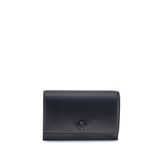 Alexander McQueen Skull Flap Leather Shoulder Bag