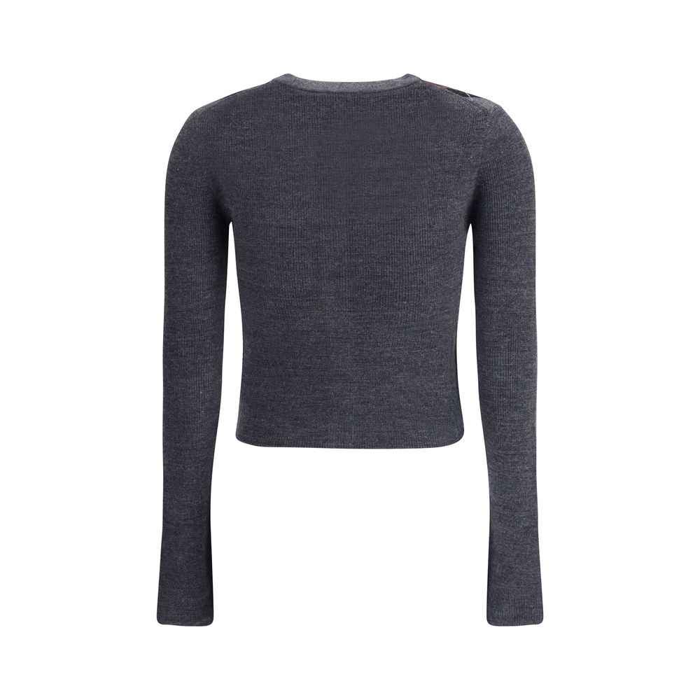Ganni Check Cardigan