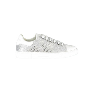 Emporio Armani Silver Leather Women Sneaker - Ginchy