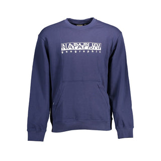 Napapijri Blue Cotton Men Sweater - Ginchy