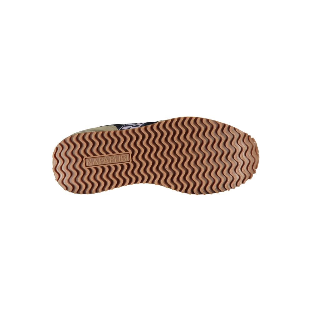 Napapijri Beige Lace-Up Sneakers with Contrasting Details - Ginchy