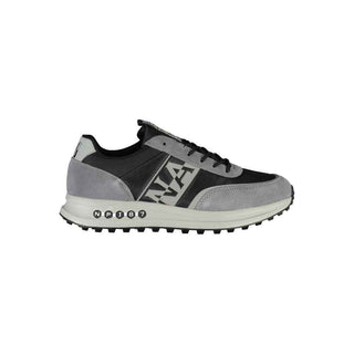 Napapijri Brown Leather Men Sneaker