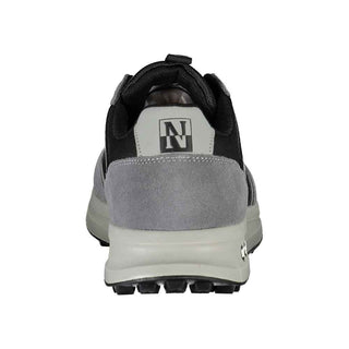 Napapijri Brown Leather Men Sneaker