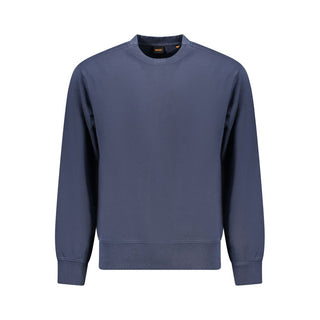 Hugo Boss Blue Cotton Men Sweater - Ginchy