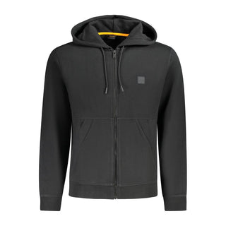 Hugo Boss Black Cotton Men Sweater