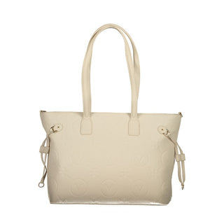 Mario Valentino Beige Recycled Handbag with Adjustable Straps