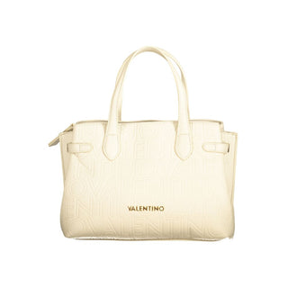 Valentino Bags Beige Polyethylene Structured Handbag