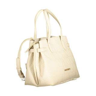 Valentino Bags Beige Polyethylene Structured Handbag