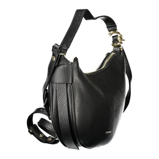 Coccinelle Black Leather C-Easy Handbag with Adjustable Strap