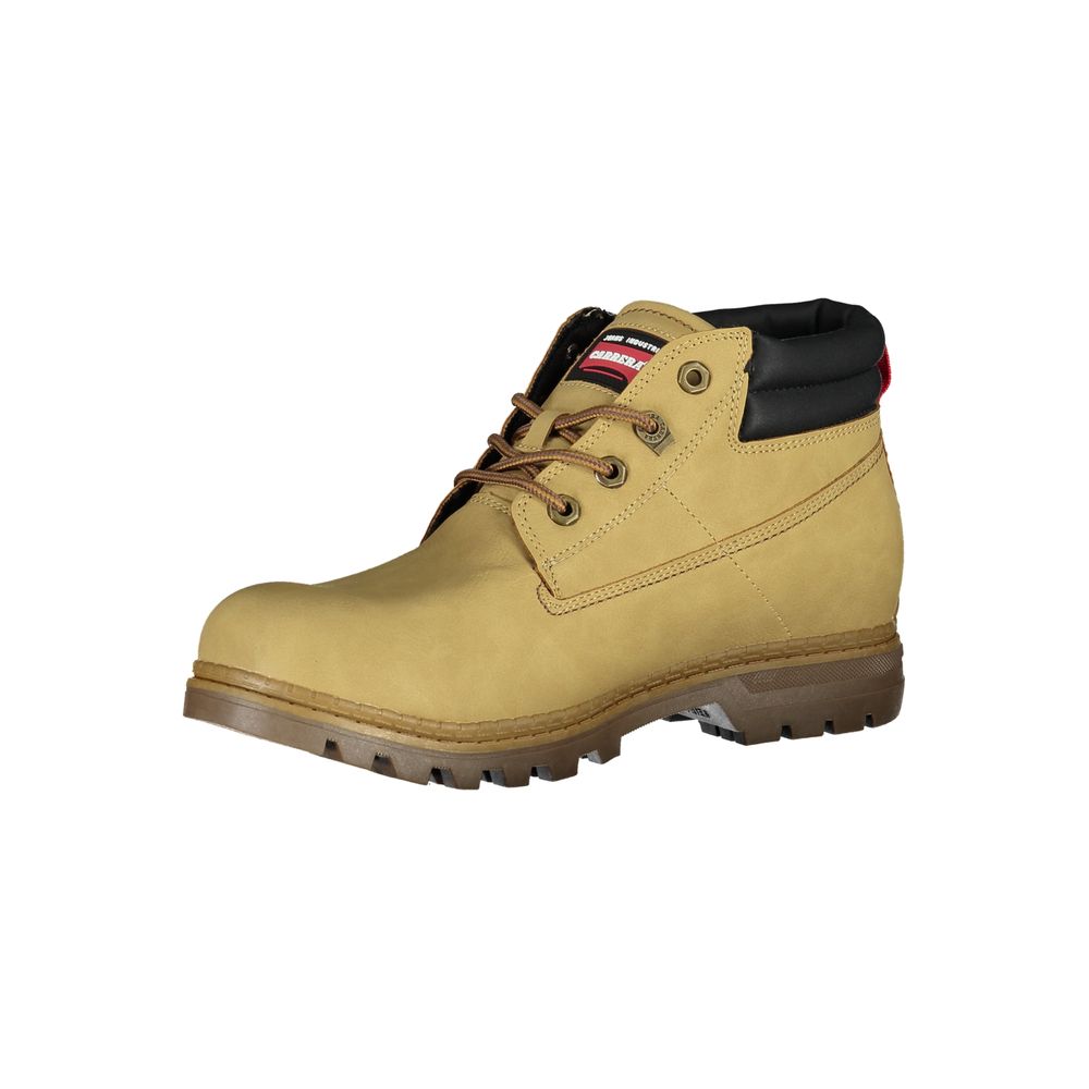 Carrera Beige Lace-Up Boots with Contrast Details - Ginchy