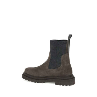 Brunello Cucinelli Suede Ankle Boots