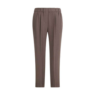 Brunello Cucinelli Gray Acetate Casual Pants