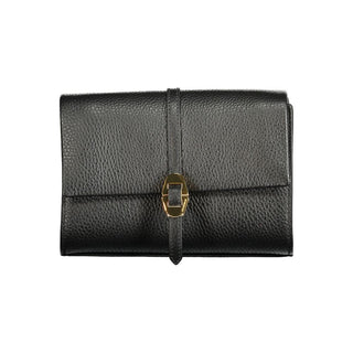 Coccinelle Dorian Black Leather Handbag with Adjustable Strap