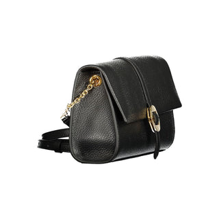 Coccinelle Dorian Black Leather Handbag with Adjustable Strap