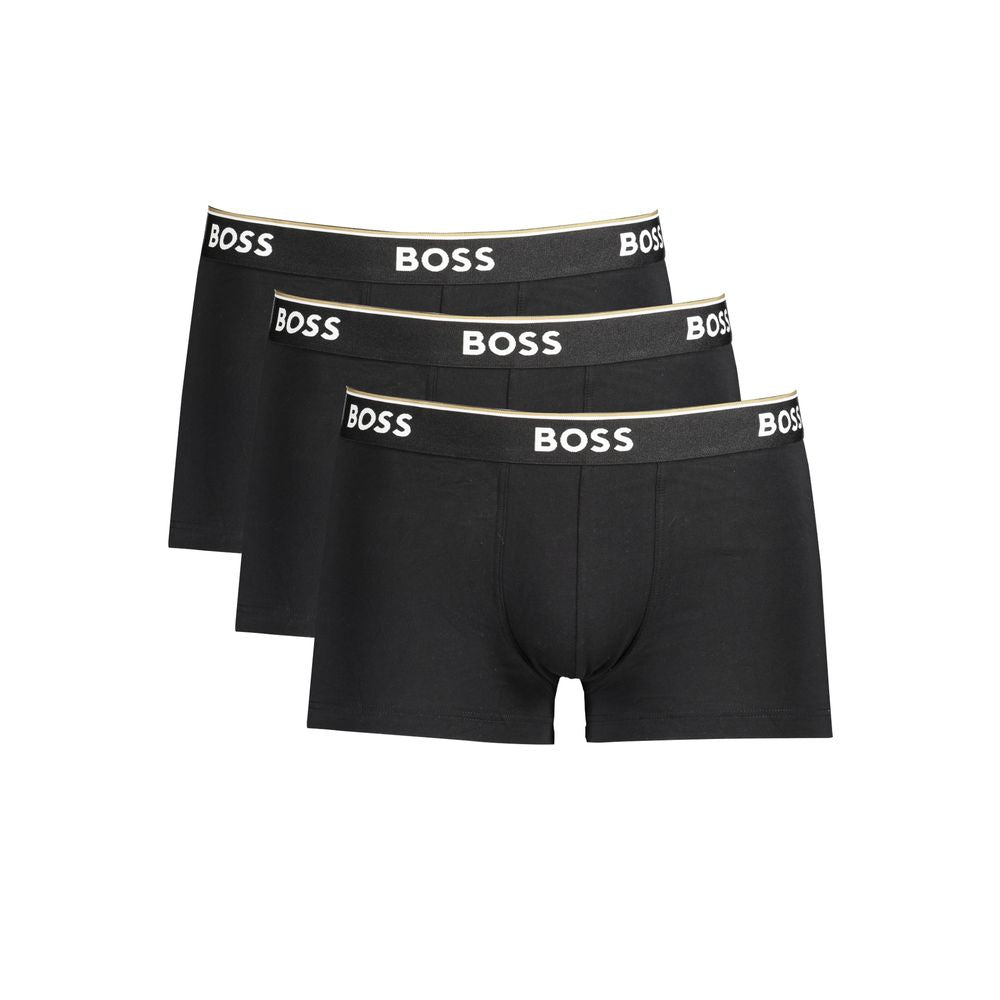 Hugo Boss Black Cotton Men Boxer Underwear Pack - Ginchy