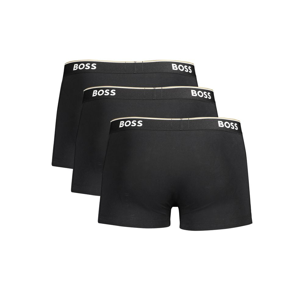 Hugo Boss Black Cotton Men Boxer Underwear Pack - Ginchy