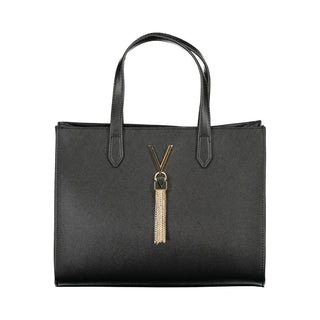 Mario Valentino Black Handbag with Adjustable Strap