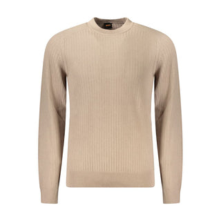 Hugo Boss Beige Cotton Men Sweater - Ginchy