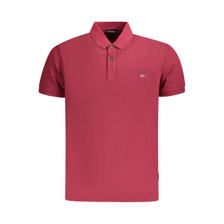 Napapijri Red Cotton Men Polo Shirt - Ginchy