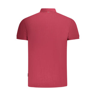 Napapijri Red Cotton Men Polo Shirt - Ginchy