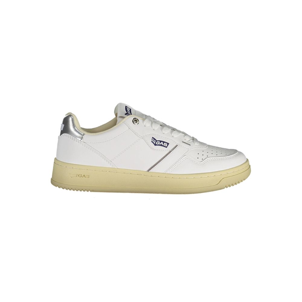 Gas White Artificial Leather Sneaker - Ginchy