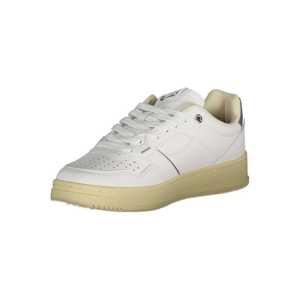 Gas White Artificial Leather Sneaker - Ginchy