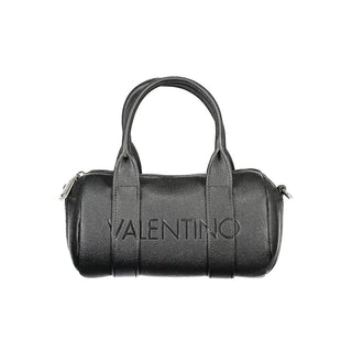 Mario Valentino Recycled Black Handbag with Adjustable Straps