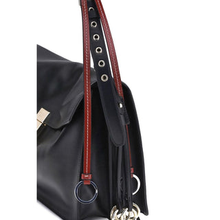 Prada Large Soft Sound Shoulder Bag in Calf Leather