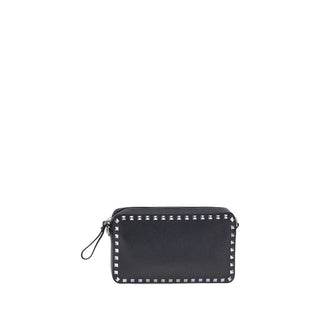 Valentino Garavani Rockstud Grained Leather Shoulder Bag