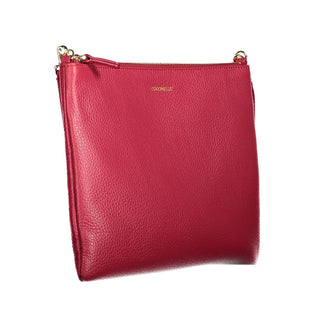 Coccinelle Red Leather Crossbody Handbag with Adjustable Strap
