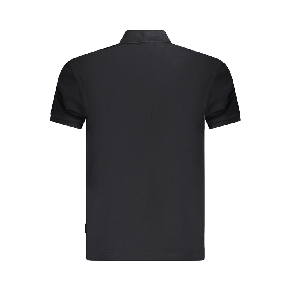 Napapijri Black Cotton Men Polo Shirt - Ginchy