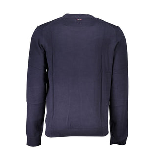 Napapijri Blue Cotton Men Sweater - Ginchy
