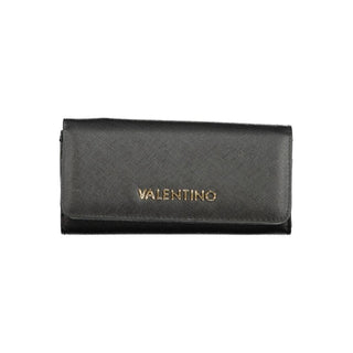 Mario Valentino Black Polyethylene 3-Compartment Wallet