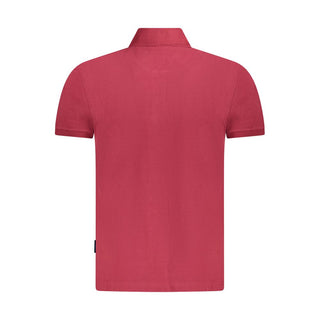 Napapijri Red Cotton Men Polo Shirt - Ginchy