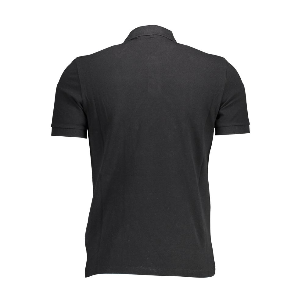 Napapijri Black Cotton Men Polo Shirt - Ginchy