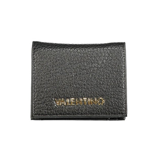 Mario Valentino Recycled Black Wallet with Automatic Closure
