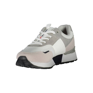 Carrera Sleek White Sneakers with Contrast Details - Ginchy