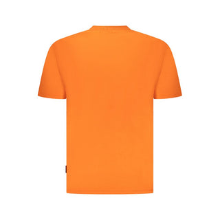 Napapijri Orange Cotton Men T-Shirt - Ginchy