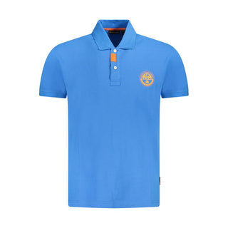 Napapijri Blue Cotton Men Polo Shirt - Ginchy