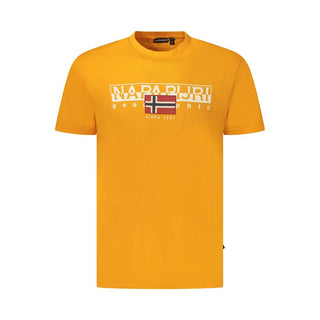 Napapijri Orange Organic Cotton Men T-Shirt - Ginchy