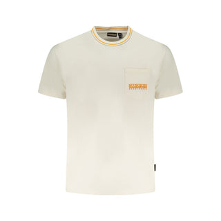 Napapijri White Cotton T-Shirt - Ginchy
