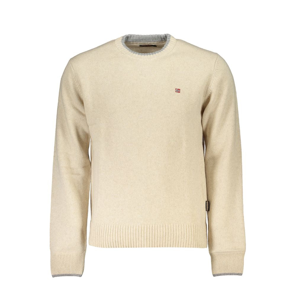 Napapijri Beige Fabric Men Sweater - Ginchy