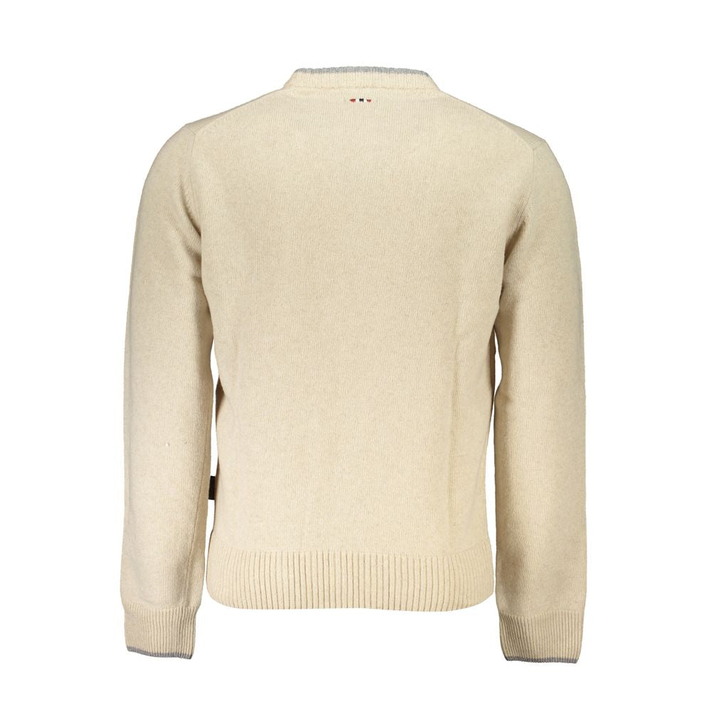 Napapijri Beige Fabric Men Sweater - Ginchy